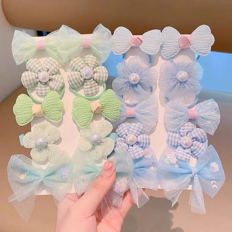 set cột tóc kẹp tóc cho bé đủ mẫu dễ thương phong cách hàn quốc