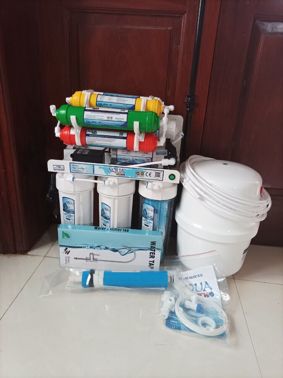 Máy loc nước 9 cấp k tủ - miễn phí vận chuyển