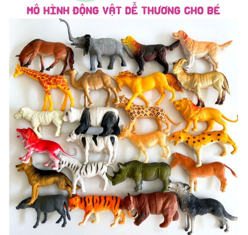 Đồ chơi thú rừng, túi con vật cho bé  - mô hình 12 con giáp