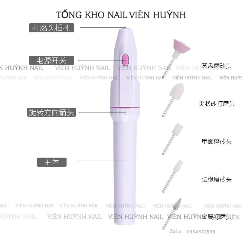 máy mài móng cầm tay mini , máy chạy bằng pin