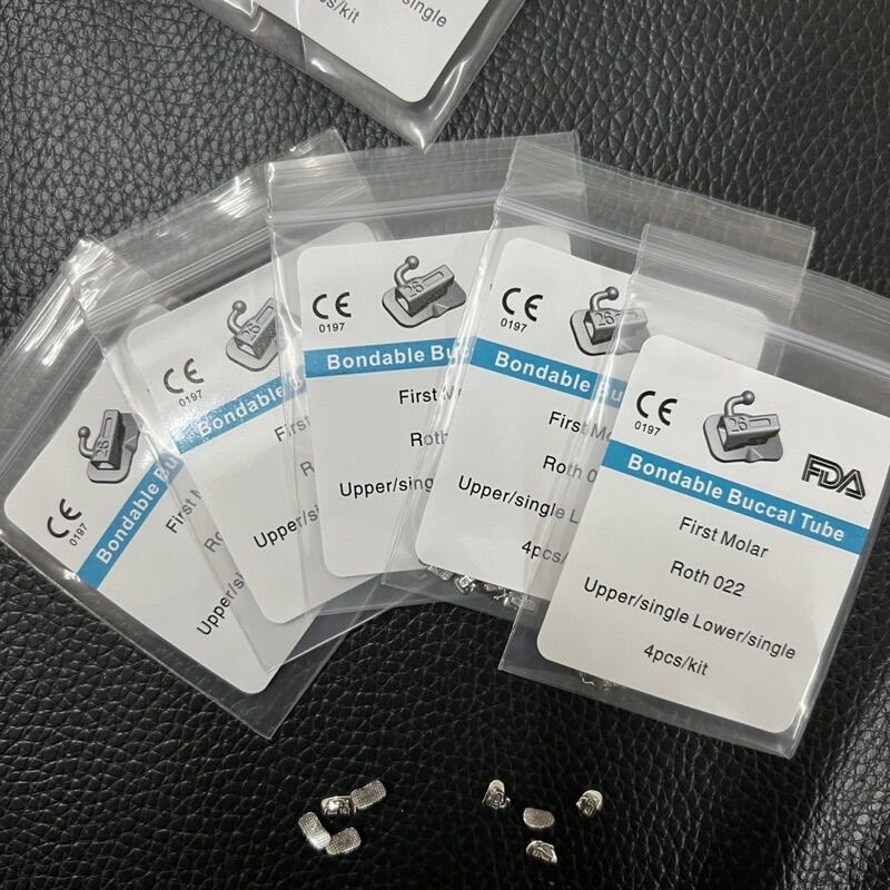Set 4 mắc cài 6, mắc cài răng 7 hỗ trợ niềng răng hiệu quả