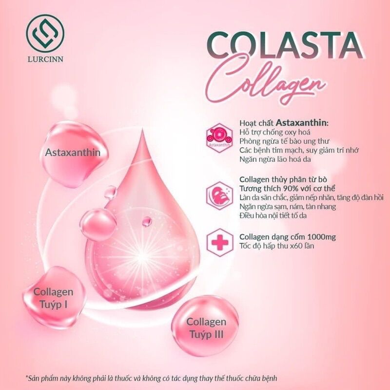 cốm colasta (hộp 30 gói)