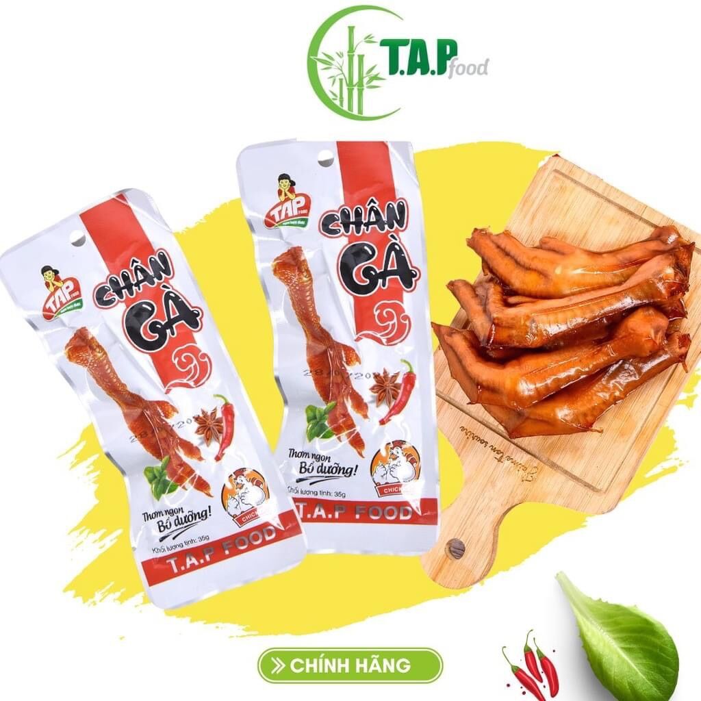 Combo 10 chân gà cay tứ xuyên ủ vị hãng tap food 50gr