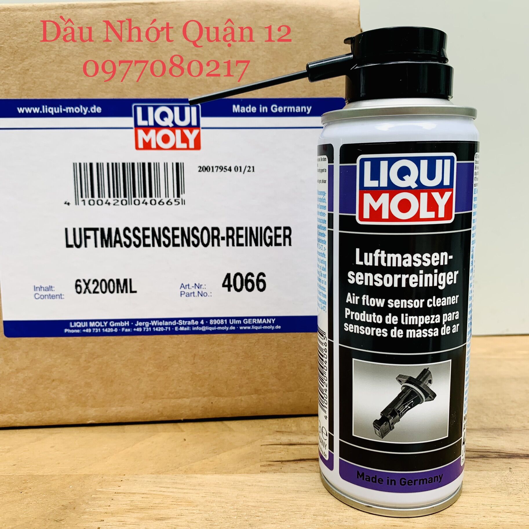 2x LIQUI MOLY 4066 Air Mass Sensor Cleaner – 200ml Cans – LMM Cleaner For MAF Sensors