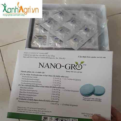 [HCM]Viên sủi trichoderma Nanogro ủ phân chuồng phân cá chăm sóc cây trồng
