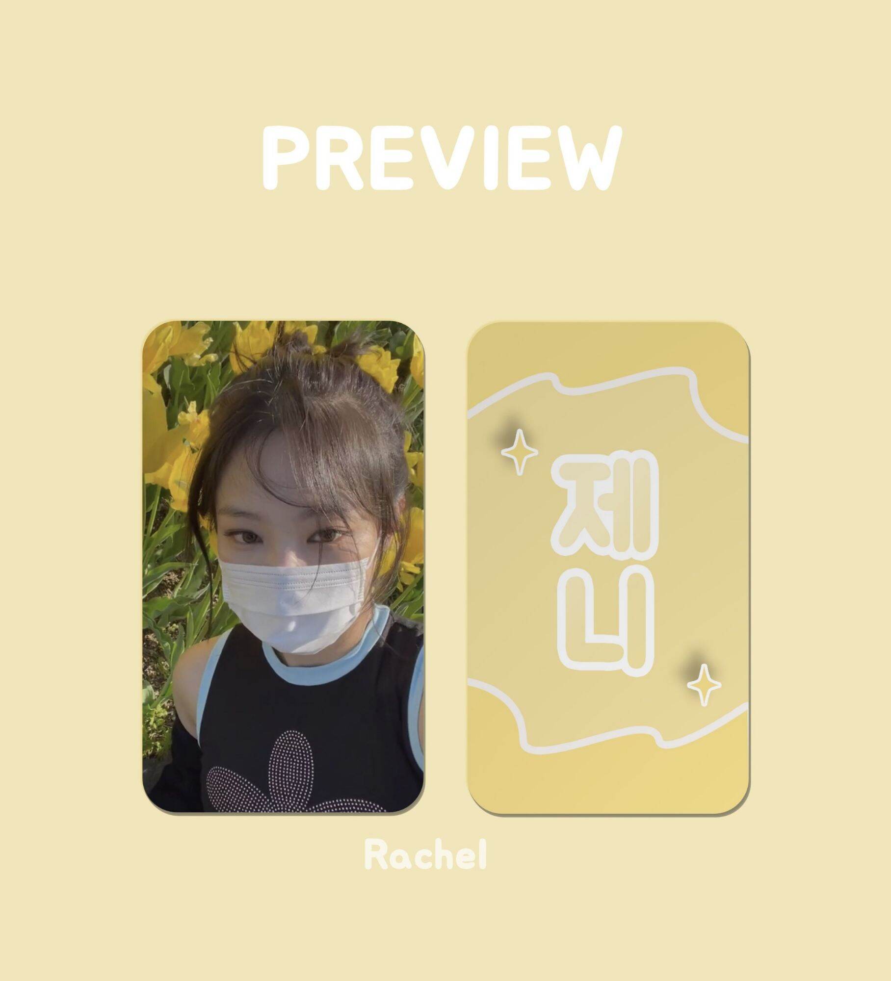 Card des bo góc jennie - bản des độc quyền của cloudoris