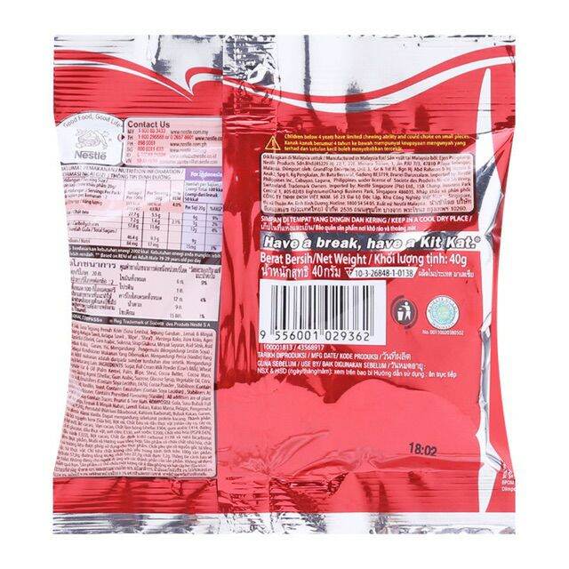(combo 4 gói) Kitkat Socola Viên 40g ,Tra xanh 30g