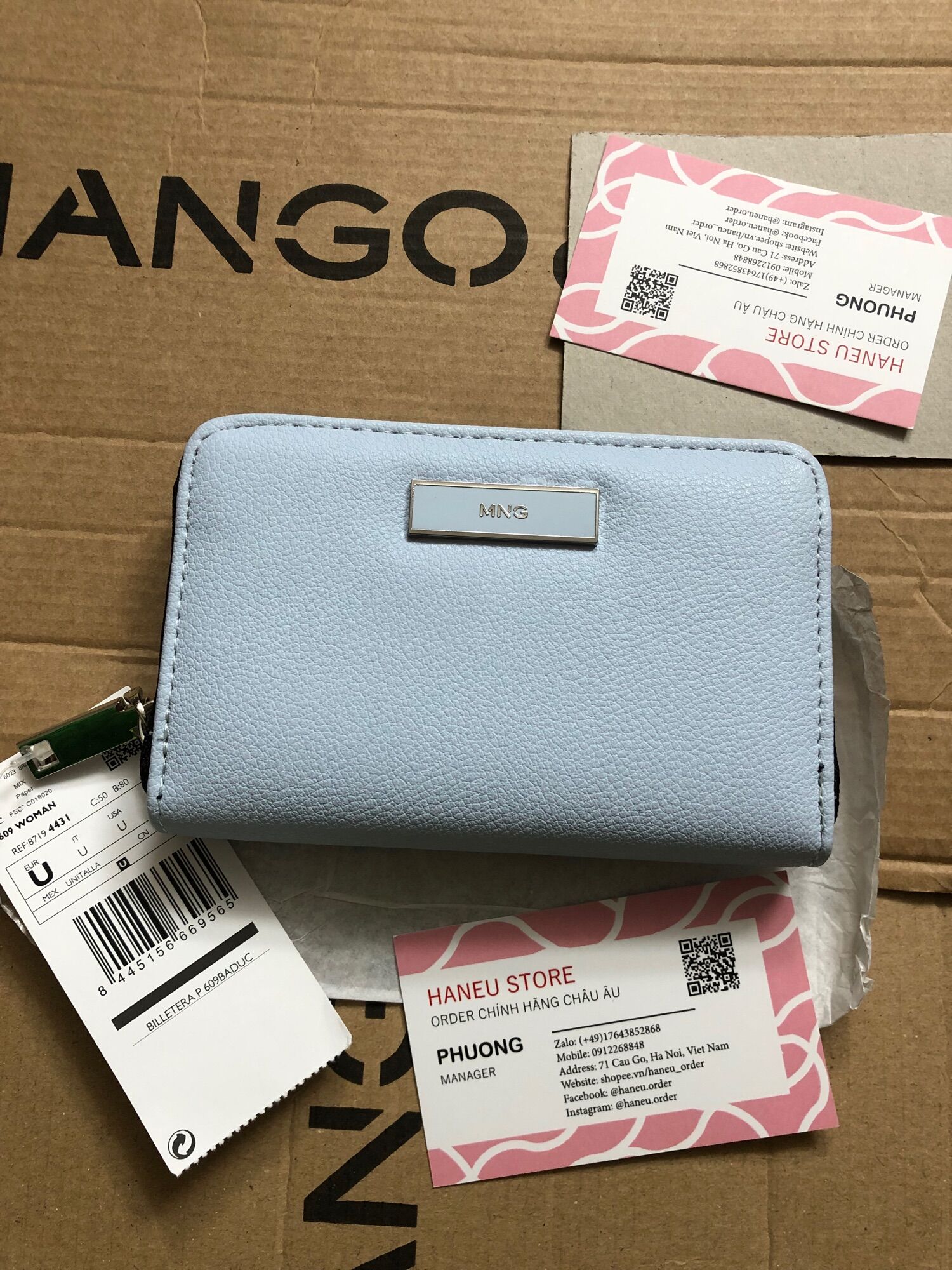 Ví Mango Auth Germany Fullbill và ảnh thật MSV4431