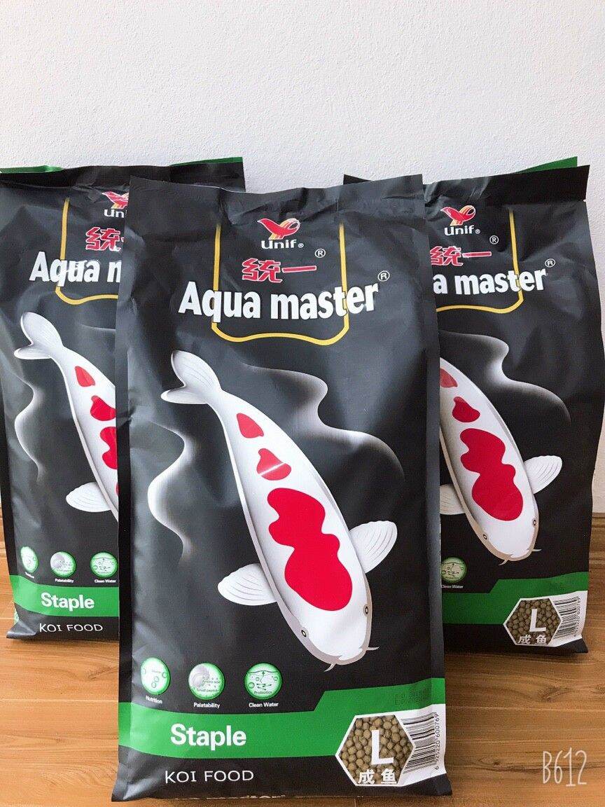 Cám aquamaster staple size s - hằng ngày - bao 5kg trong mỗi gói có 5 gói nhỏ - cám cá koi