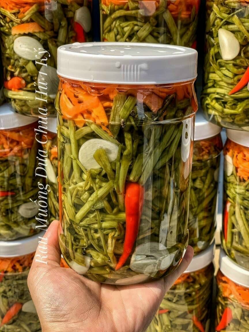 1kg rau muống dưa chua