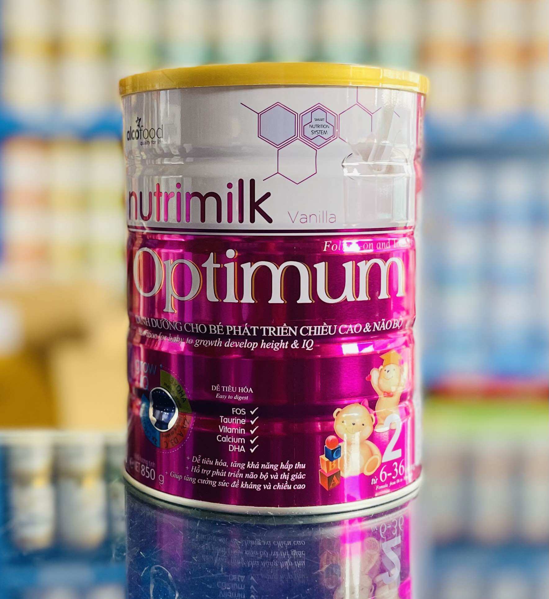 Sữa Nutrimilk Optimum Cho trẻ 6-36 Tháng (900g)