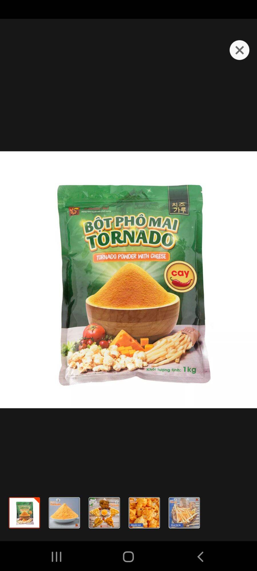 Bột phô mai Vị cay loại 1kg