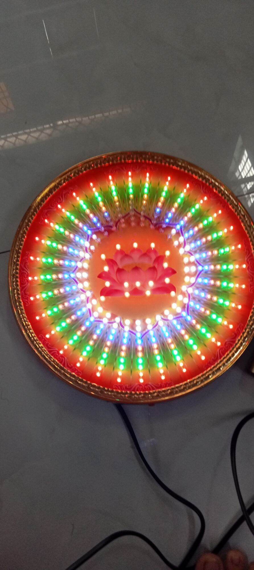 Hào quang led siêu sáng kích thước 22cm . hình hoa sen
