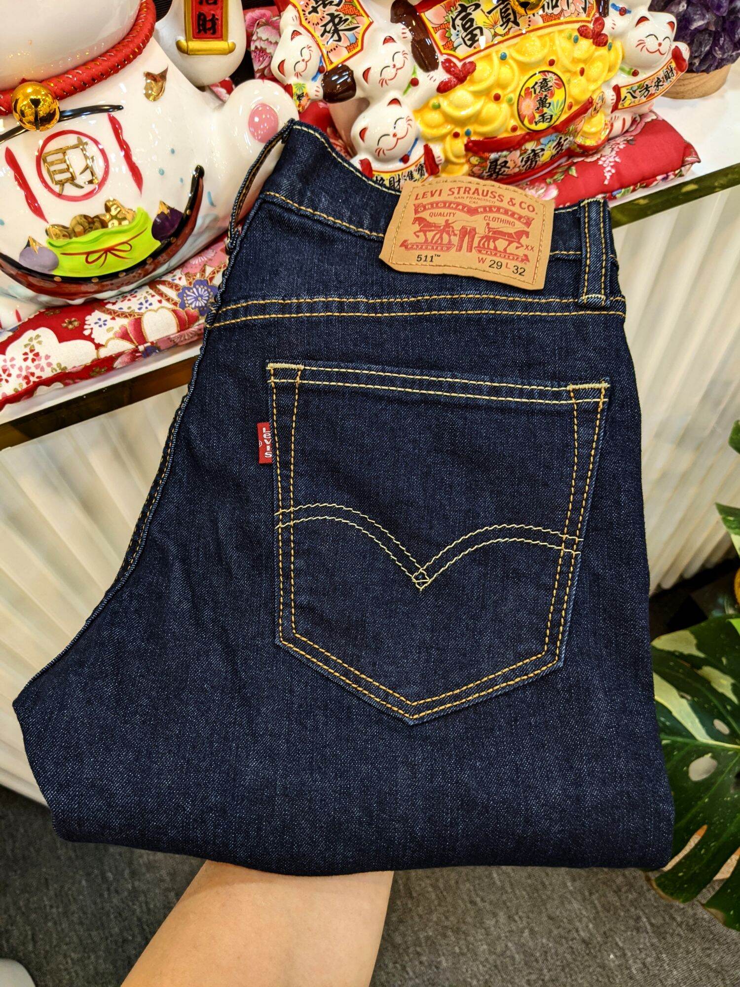 Quần jean nam levis 511 màu gỗ ống đứng siêu phẩm cực xịn chất có giãn nhẹ