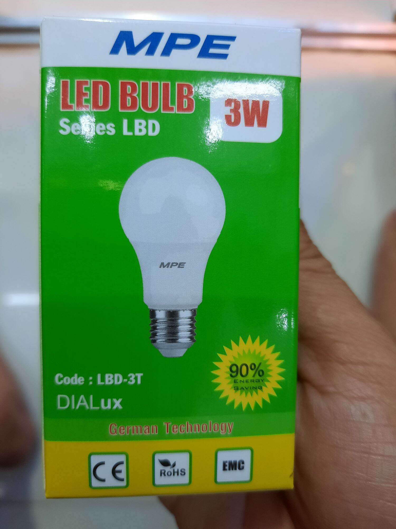 Bóng đèn led búp MPE trắng 3w, 5w, 9w, 15w.