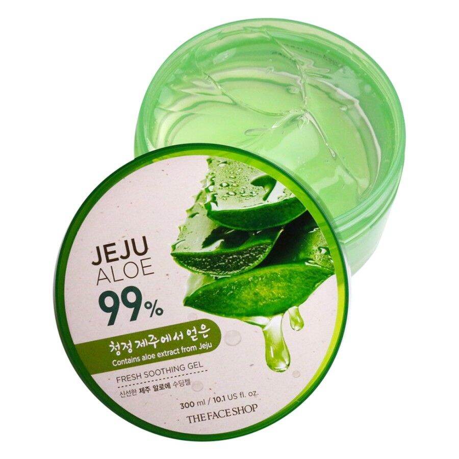 [Hcm]Gel Dưỡng Da Đa Năng The Face Shop Jeju Aloe Fresh Soothing Gel 300Ml - Xanh Lá Cây