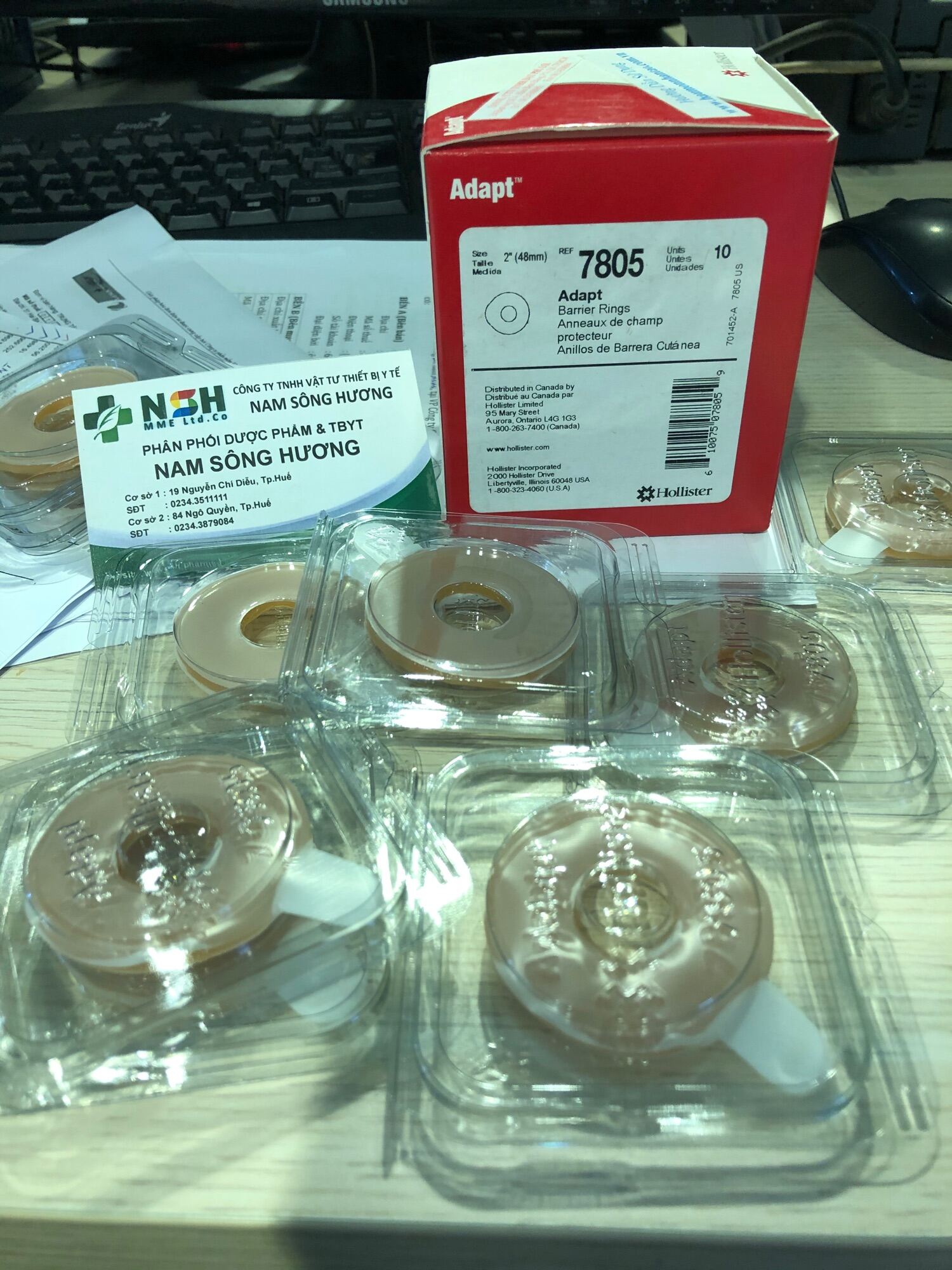 ❤Vòng đệm chống loét bằng HOLLISTER 7805 -48mm Vòng đệm bảo vệ da chống loét cho hậu môn nhân tạo 48