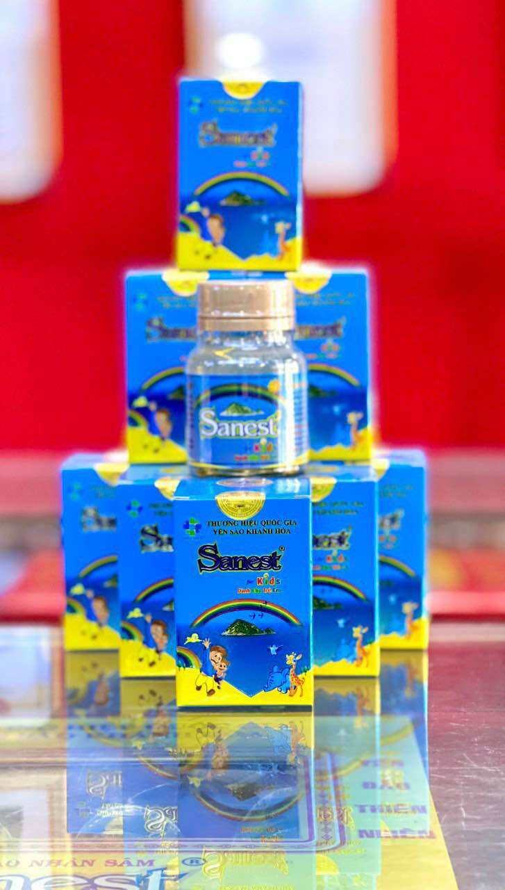 Combo 6 lọ nước yến sào khánh hòa sanest trẻ em lọ 62ml