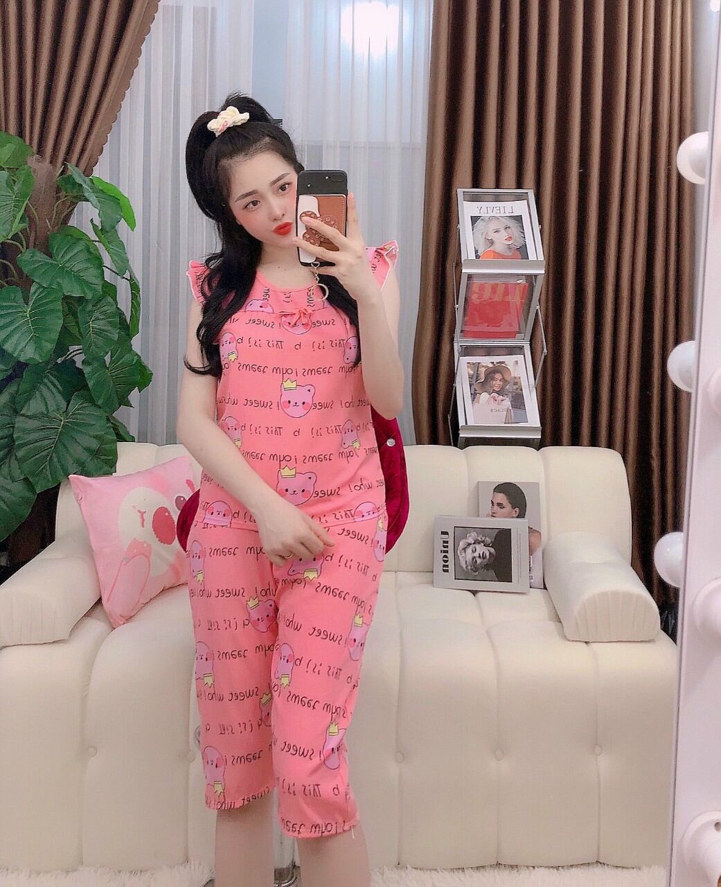 Silk Pajamas for Women under 50kg. A09