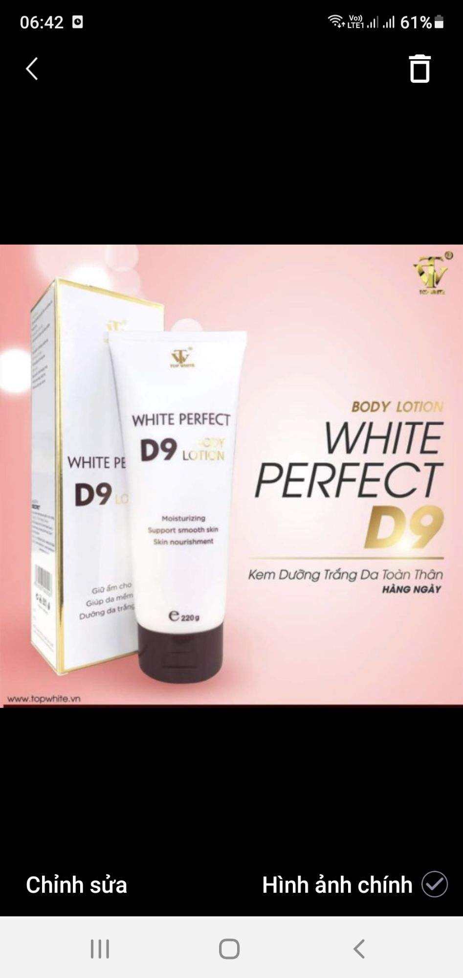 TOP WHITE D9 ( KEM DƯỠNG BODY)