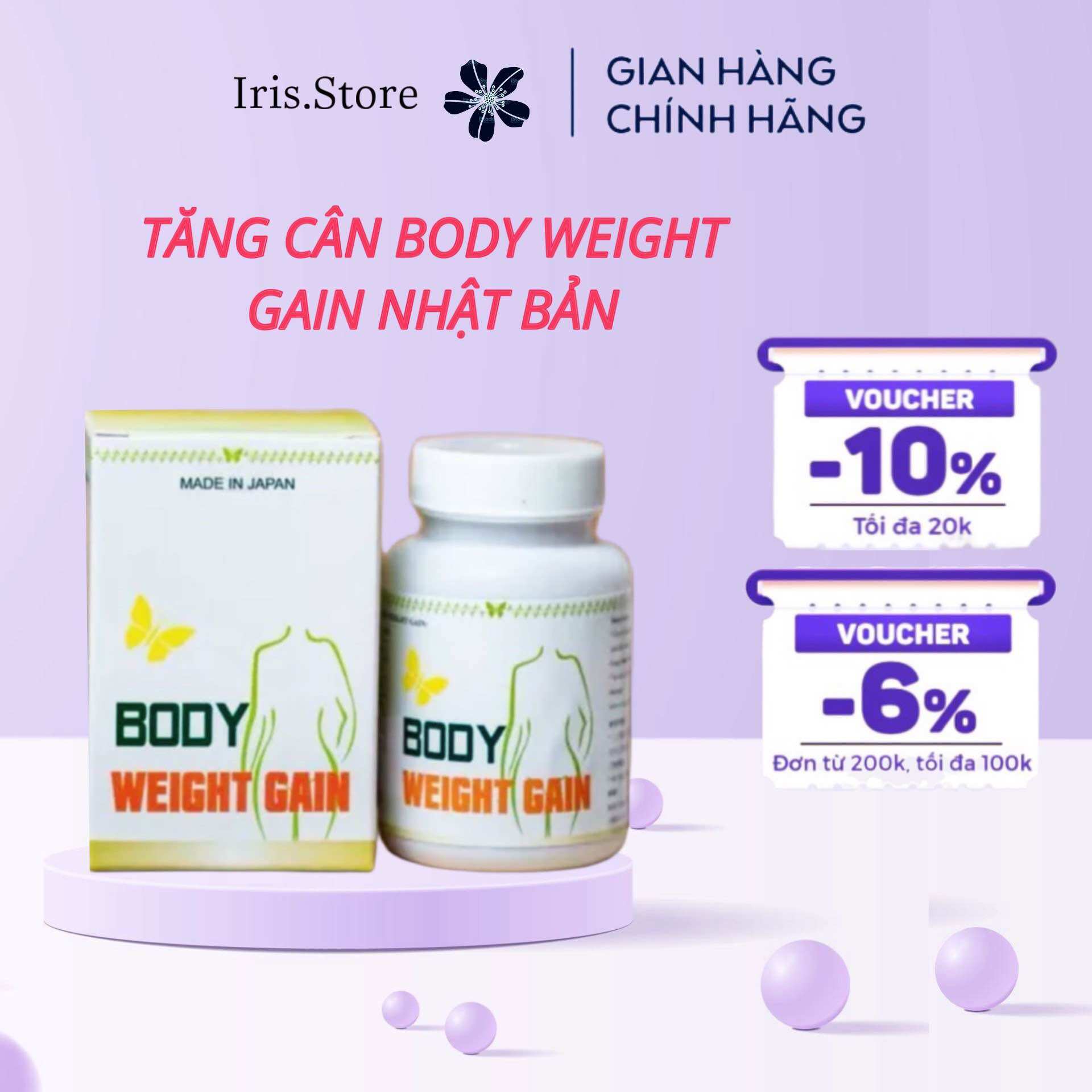 Viên tăng cân của nhật bản . tăng cân body weight gain hộp 30v