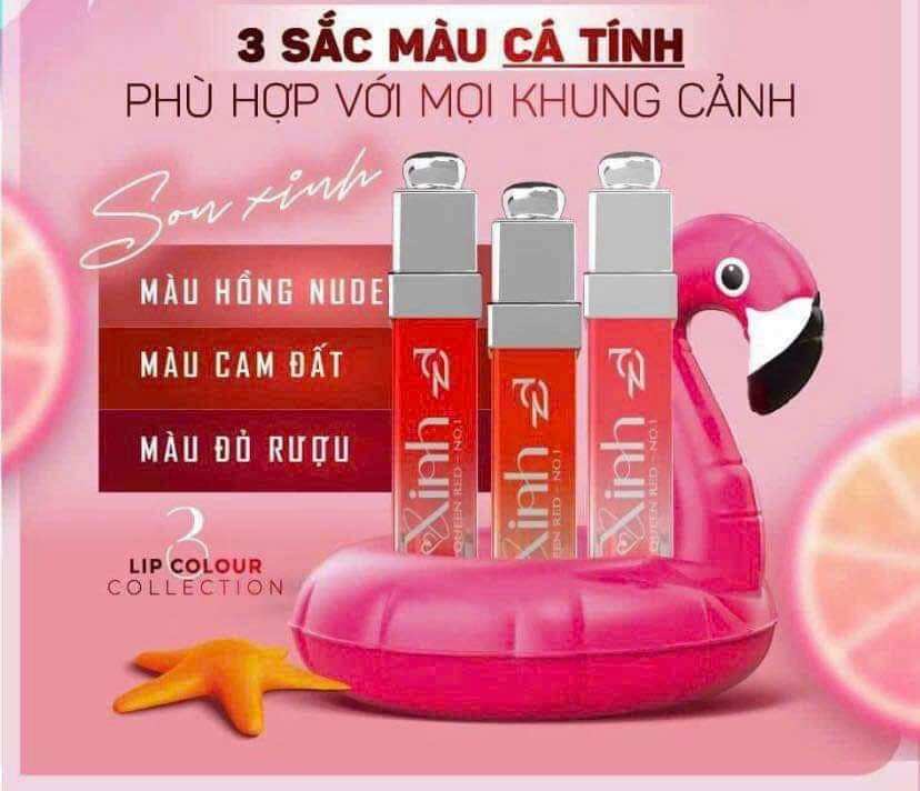 [TẶNG TẨY TẾ BÀO CHẾT MÔI] SET SON XINH NHÀ ĐÔNG ANH