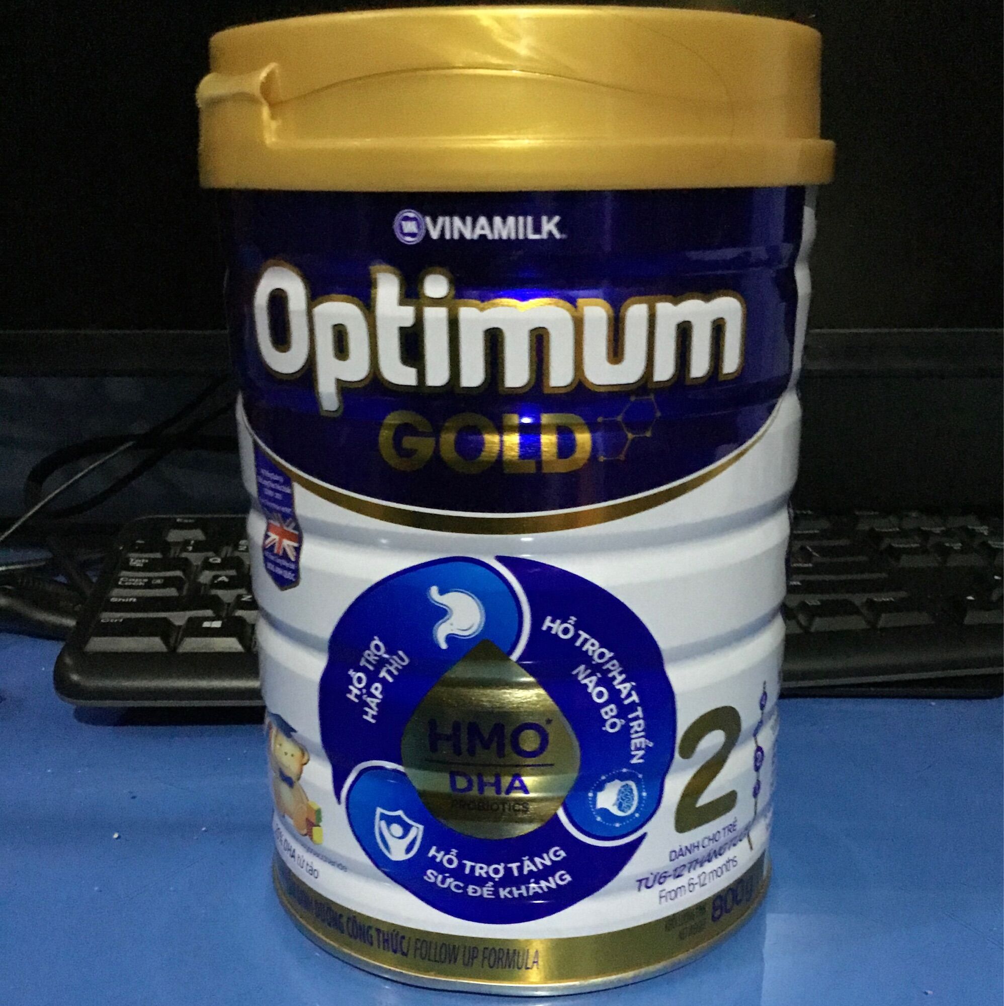 [Tp HCM] Sữa bột Optimum Gold 2 800g - HSD 2023