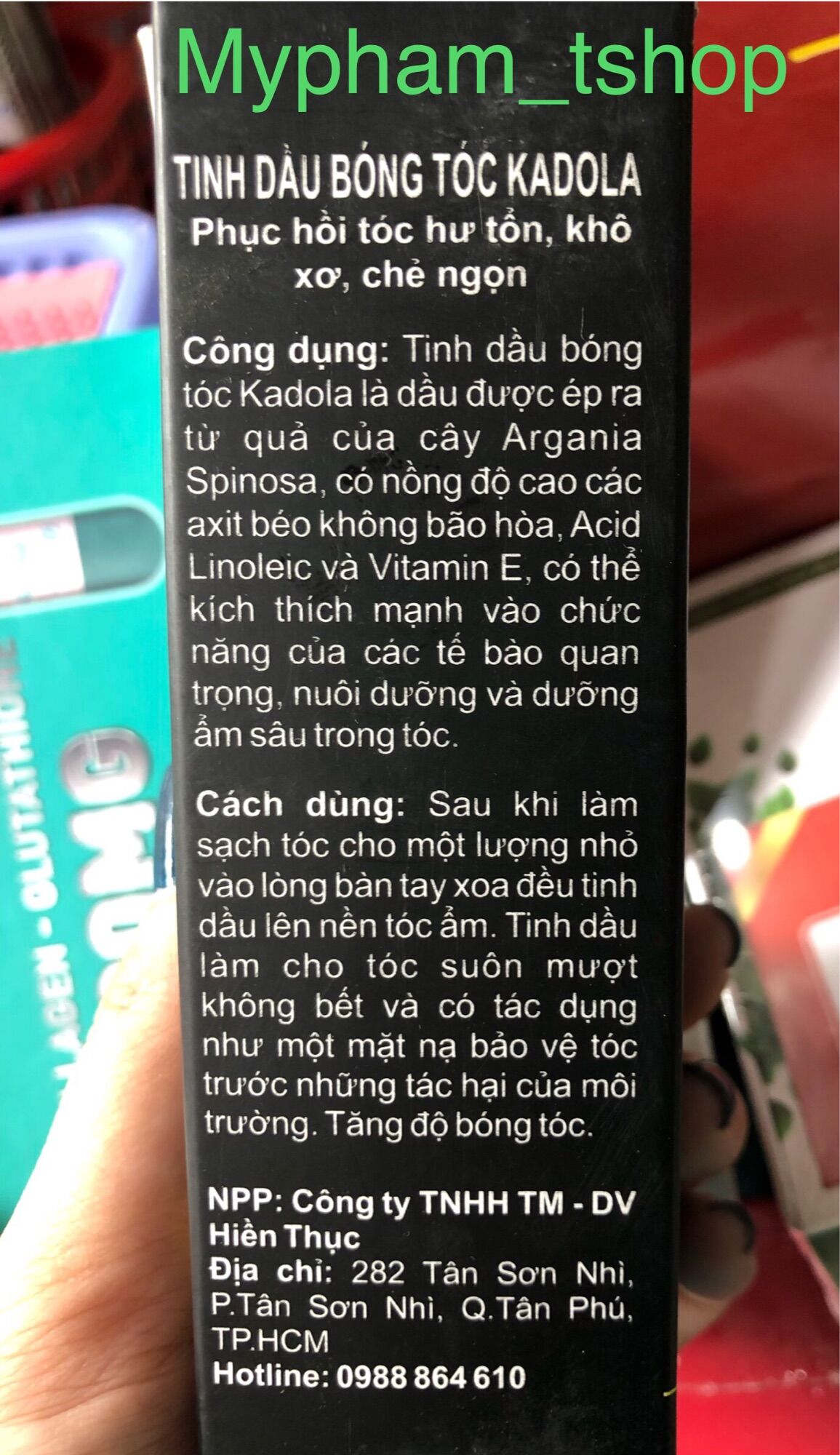 Tinh Dầu Dưỡng Bóng Tóc KADOLA,60ml