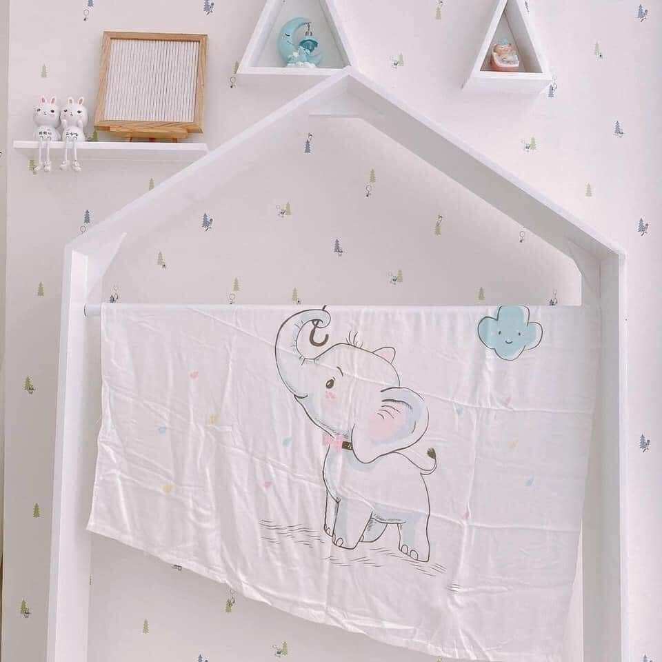 [Inbox chọn mẫu] - Khăn aden lụa đa năng in hình cao cấp cho bé kích thước 1.1mx1m1 (có thể làm khăn tắm hoặc chăn đắp)