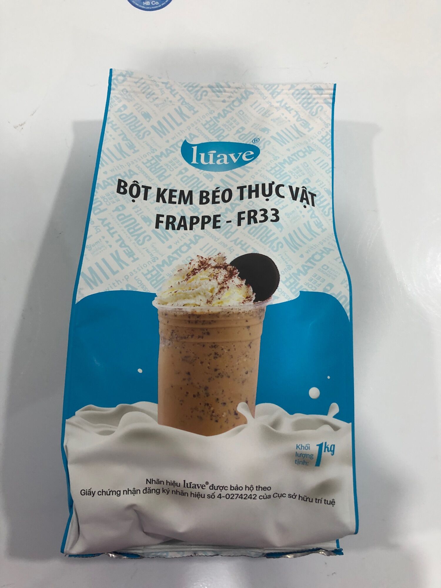 1kg bột kem béo thực vật luave frappe fr33