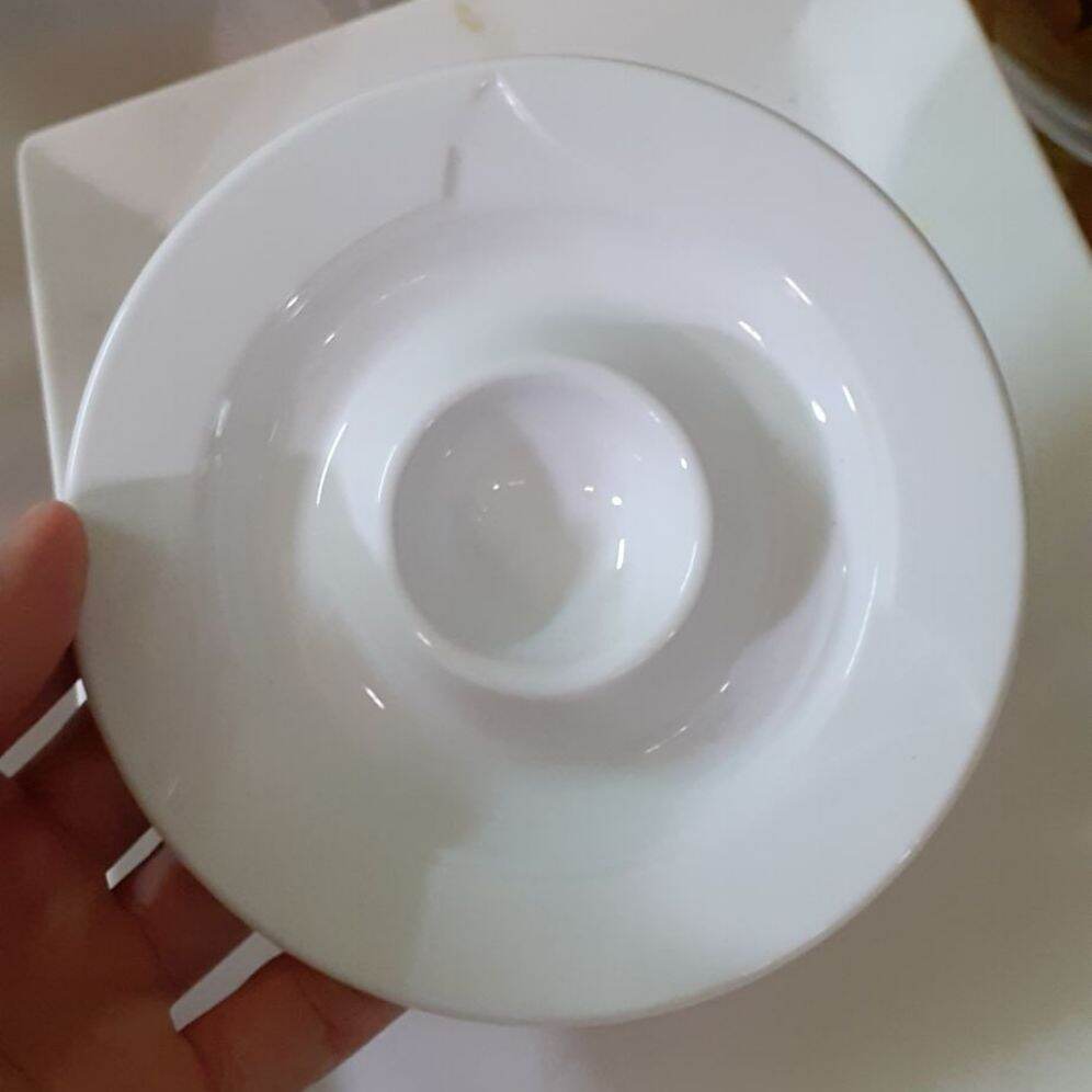 Dĩa ăn trứng vịt lộn - gốm sứ Minh Long