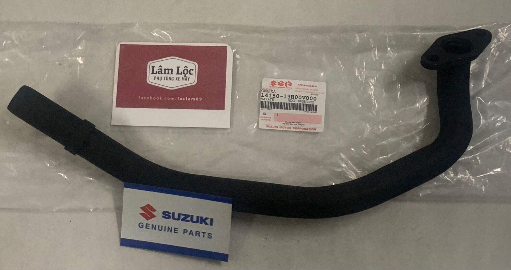 Cổ pô hayate sc xăng cơ suzuki chính hãng