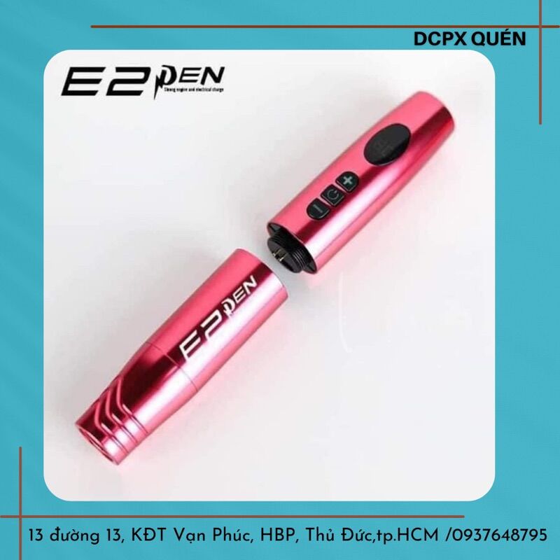 Pen E2 tích điện nhỏ gọn bám màu nhanh trong phun xăm