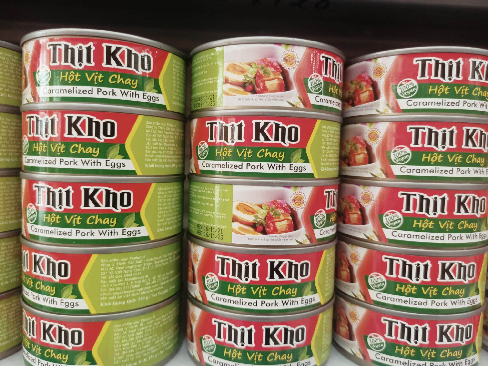 Thịt kho hột vịt chay Âu Lạc