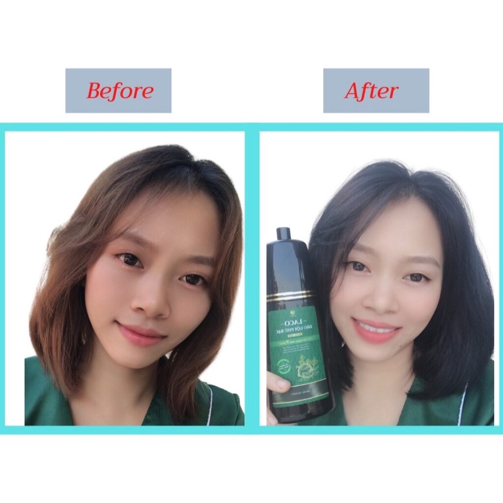 Dầu gội phủ bạc Laco 200ml giúp tóc đen tự tin sau 9 phút