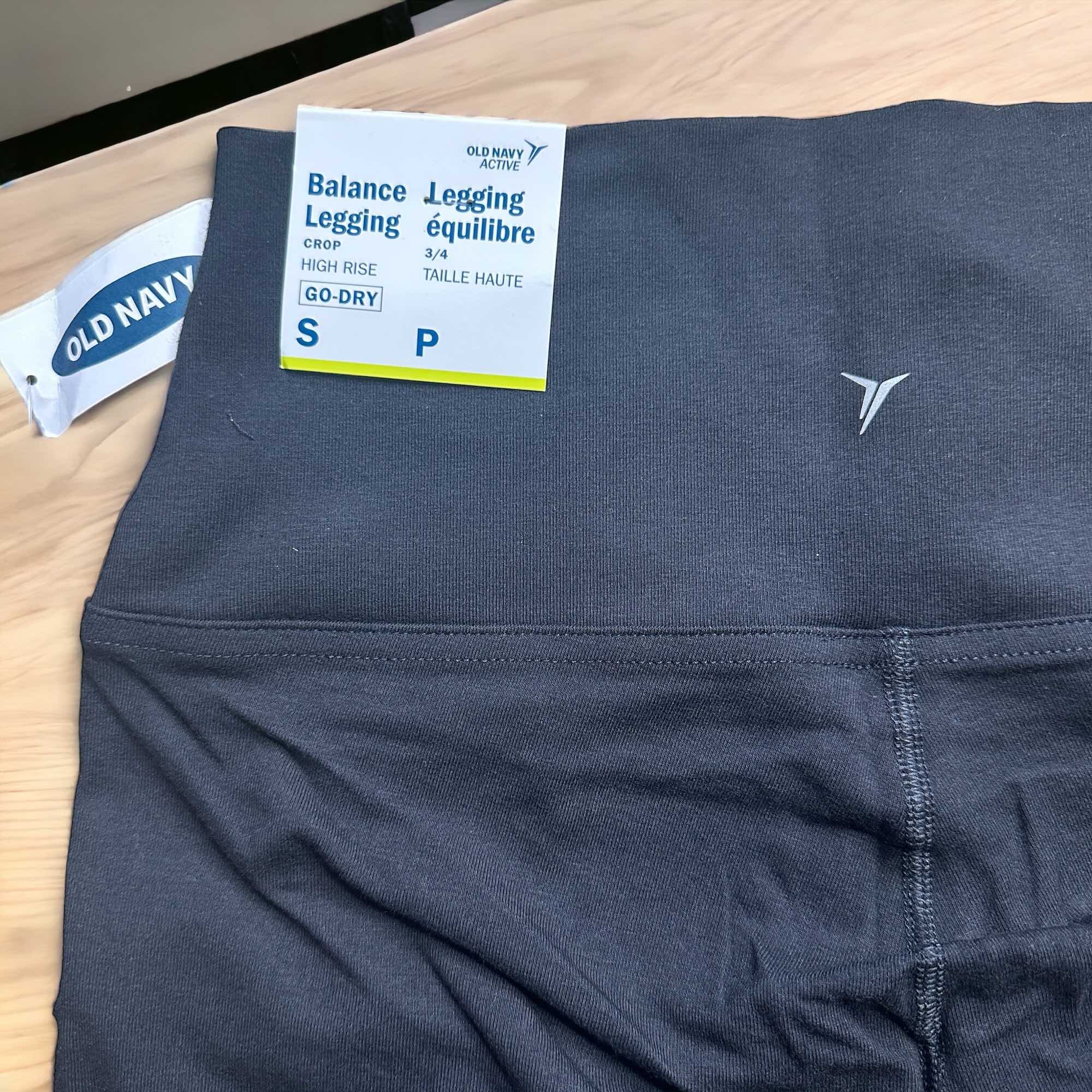 Quần legging nữ cotton oldnavy cạp cao dáng lỡ
