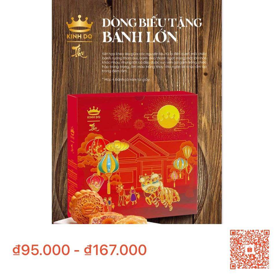 Bánh trung thu Kinh Đô 2 trứng 210g (chính hãng Kinh Đô)