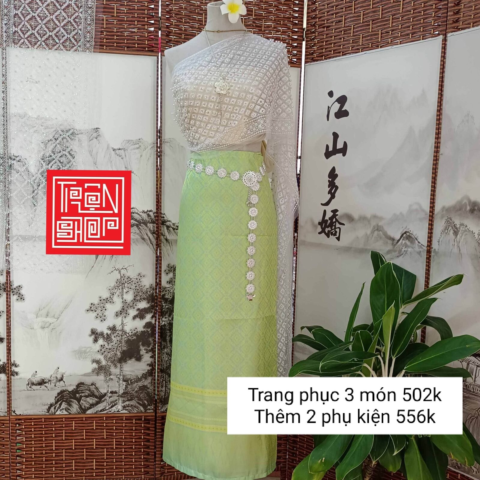 Set trang phục Thái Lan 5 món hàng new