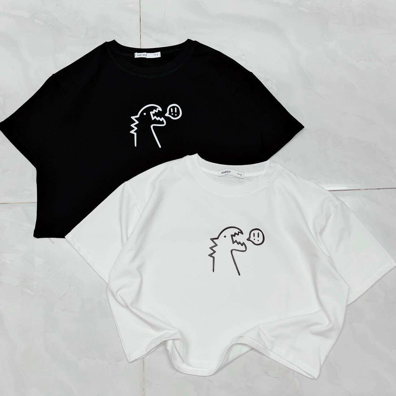 Áo babytee fom to khủng long thổi bóng croptop