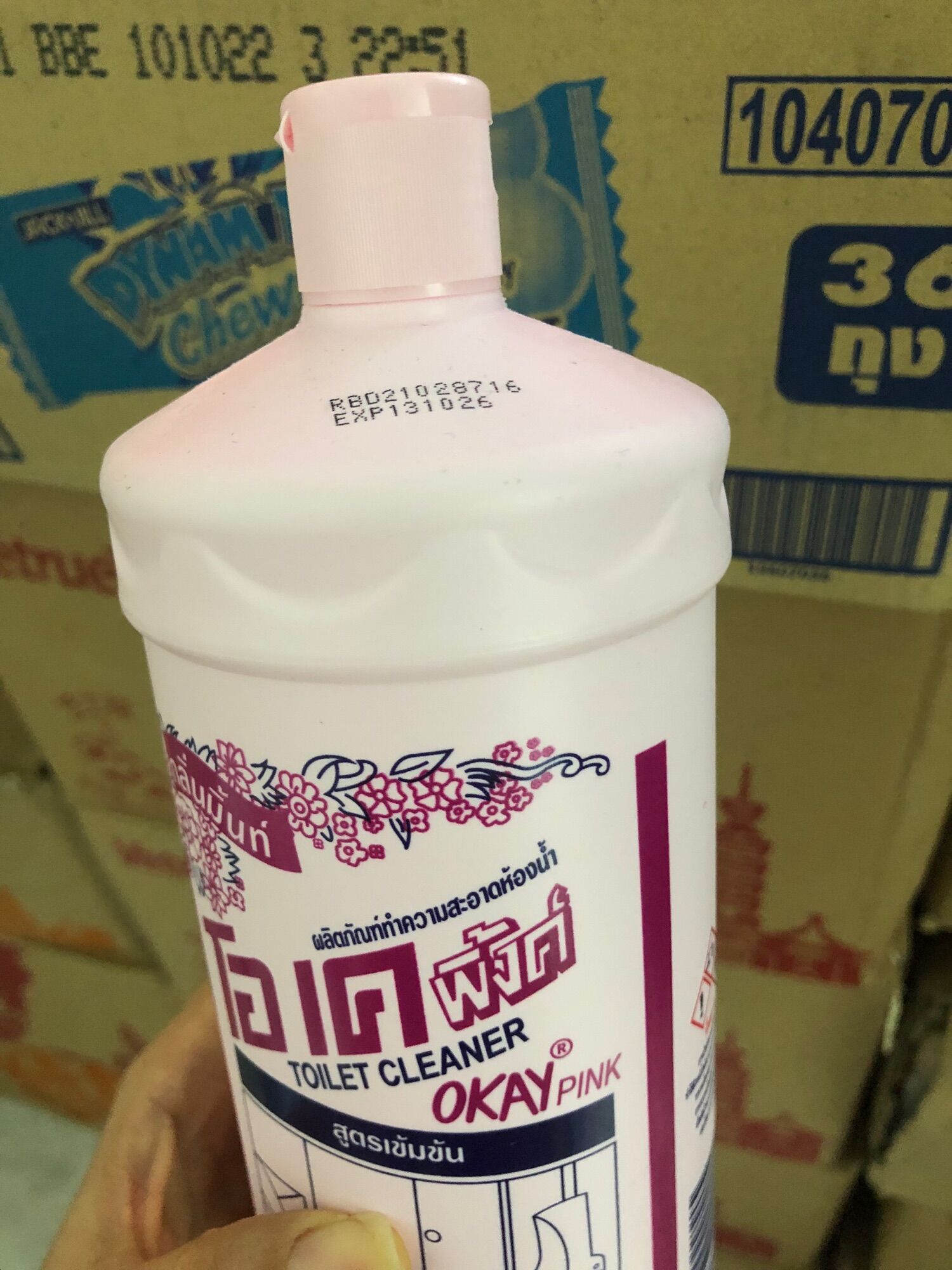 Thùng nước tẩy ok 12 chai thái lan