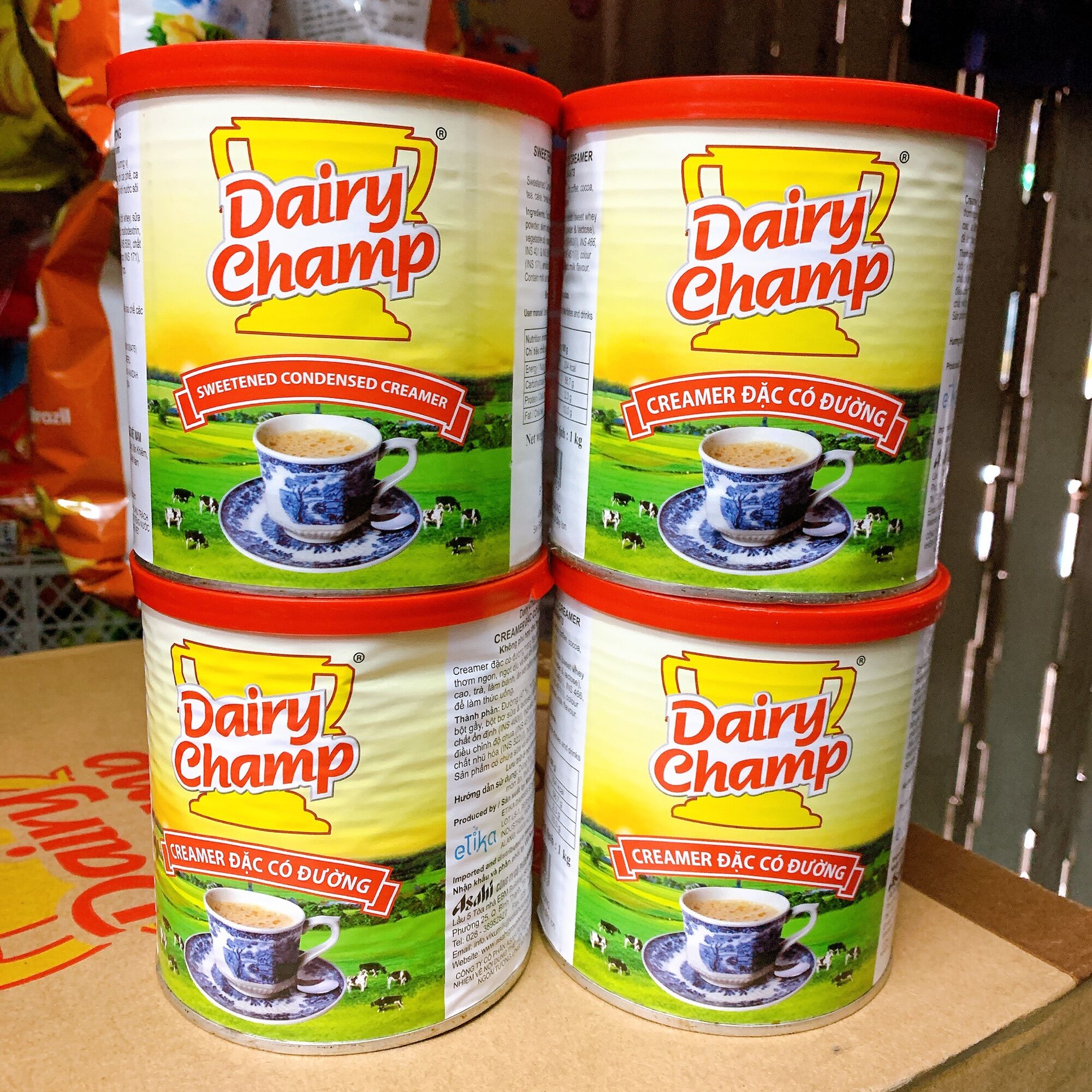 [HCM][Lex]Combo 4 hộp Sữa đặc Dairy Champ 1kg