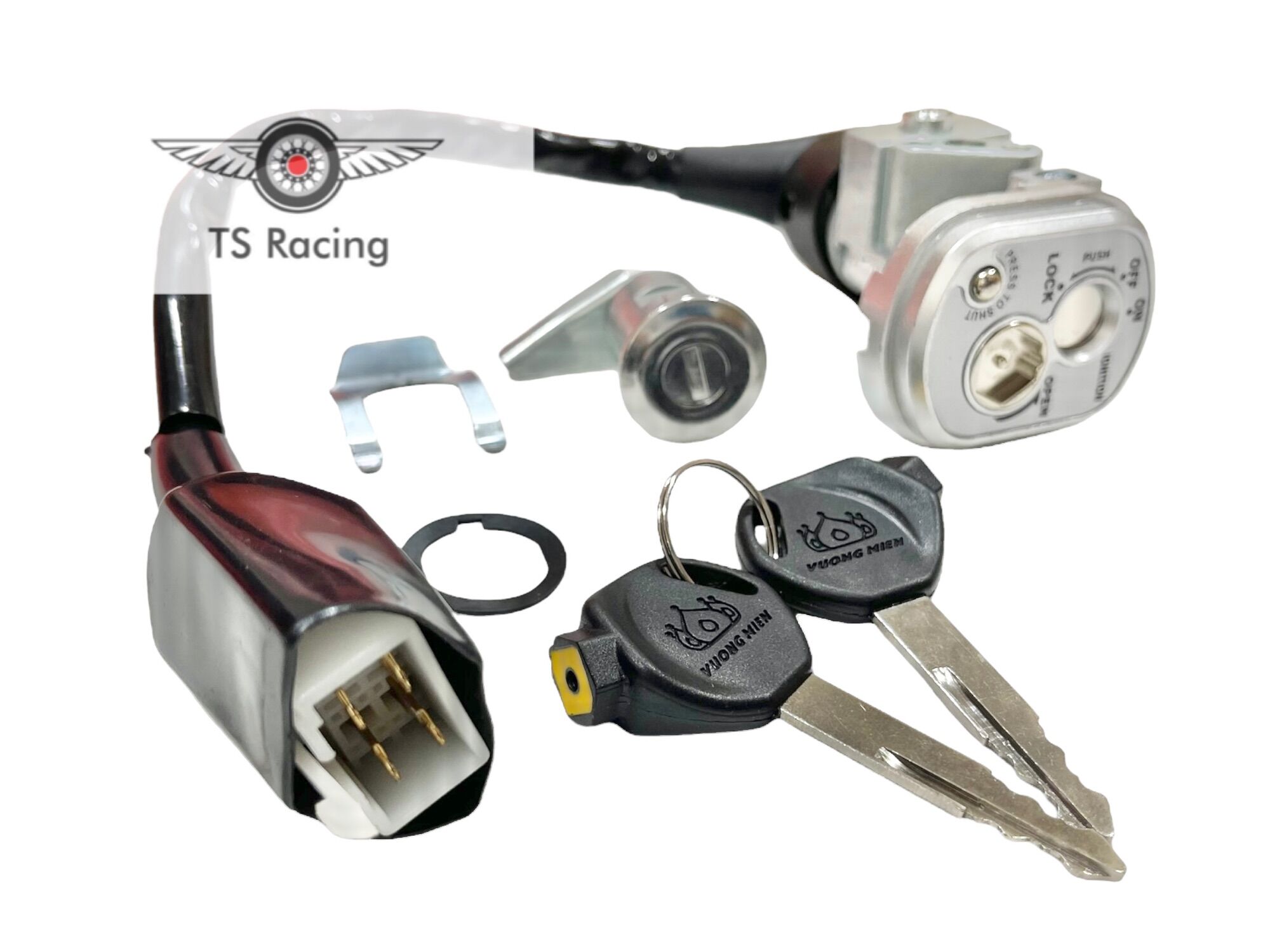 Bộ ổ khoá vuông trước sau wave rs - wave a - wave s100