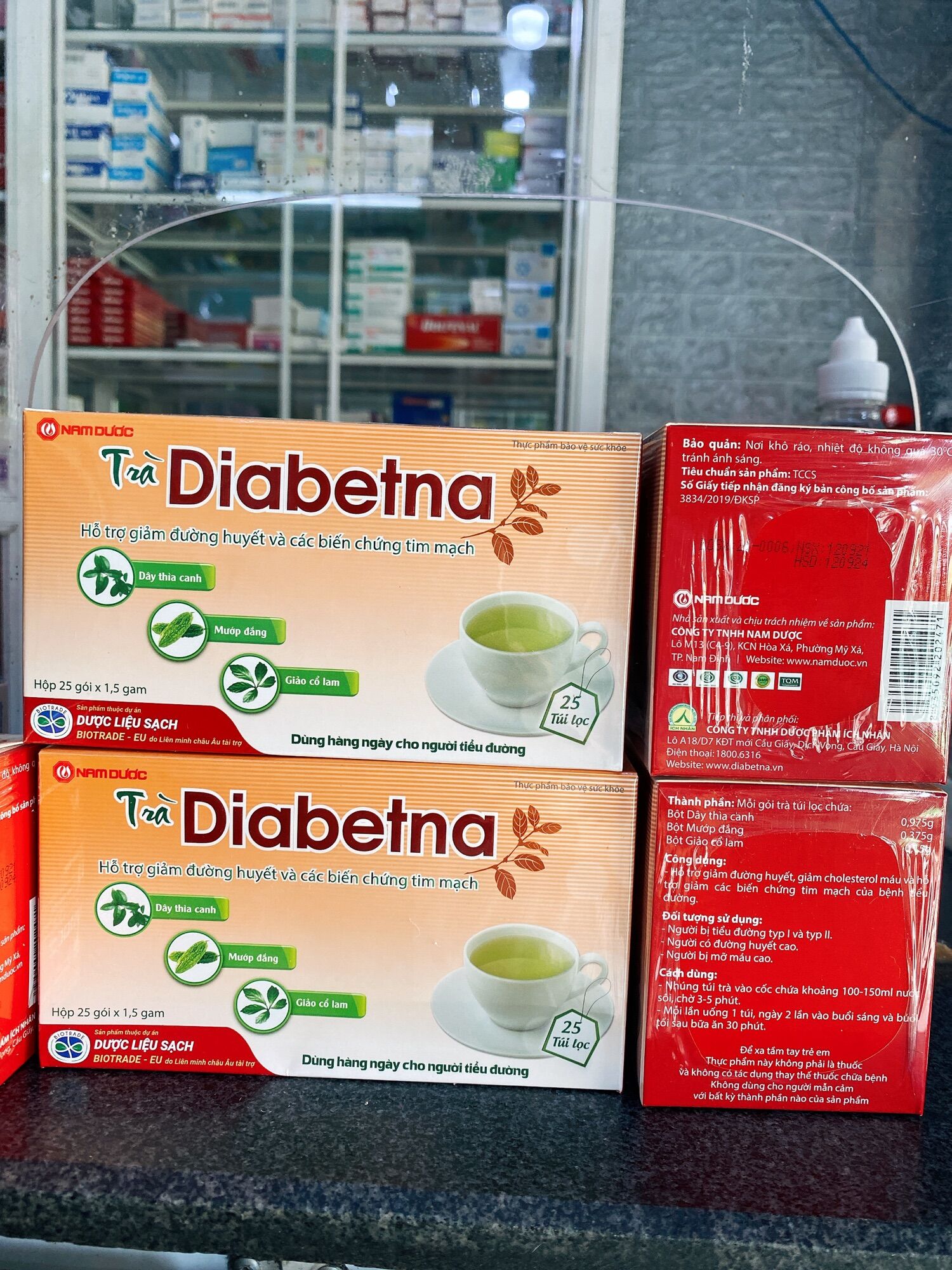 Trà Diabetna (hộp lớn 25 gói x 1,5gam)