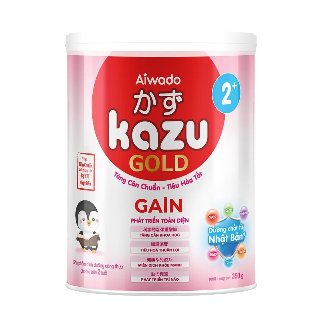 Sữa kazu gold gain 2+ _lon 810g