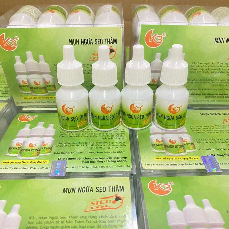 Combo 6 chai mụn K3 24H siêu tốc ngừa mụn và thâm