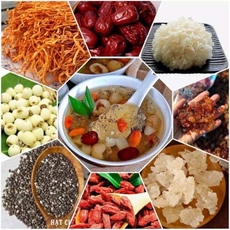 Chè dưỡng nhan 500g 13 vị - set nguyên liệu chè tuyết nấu được 12 - 15 chén