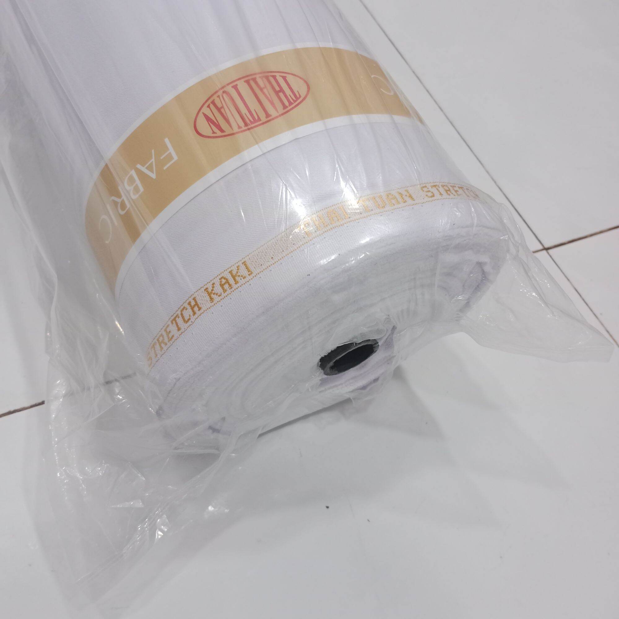 Vải Kaki Trắng Pha Thun Nhẹ Thái Tuấn