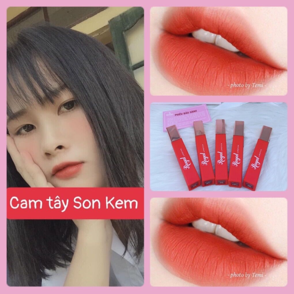 [ Son Kem lì Royal Lipstick_Siêu lỳ,Mềm môi_màu chuẩn]