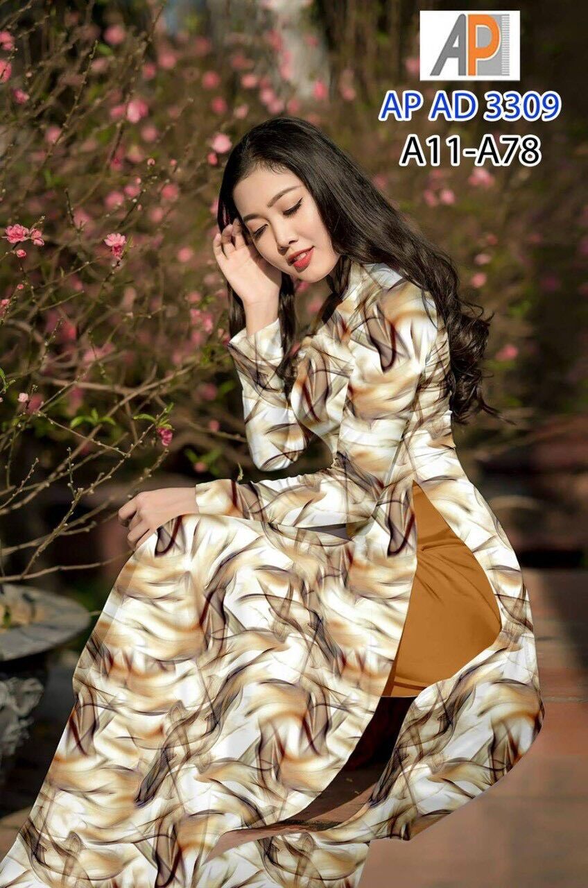 [HCM]Vải áo dài in hoa văn