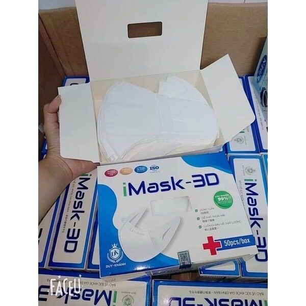 Khẩu trang 3D người lớn hộp 50cái